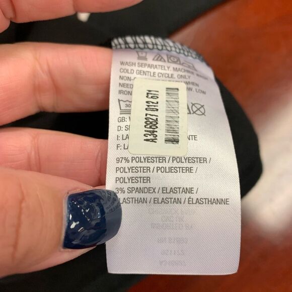 Isaac Mizrahi Live Black Cowl Neck Tunic XS NWOT - Picture 5 of 6